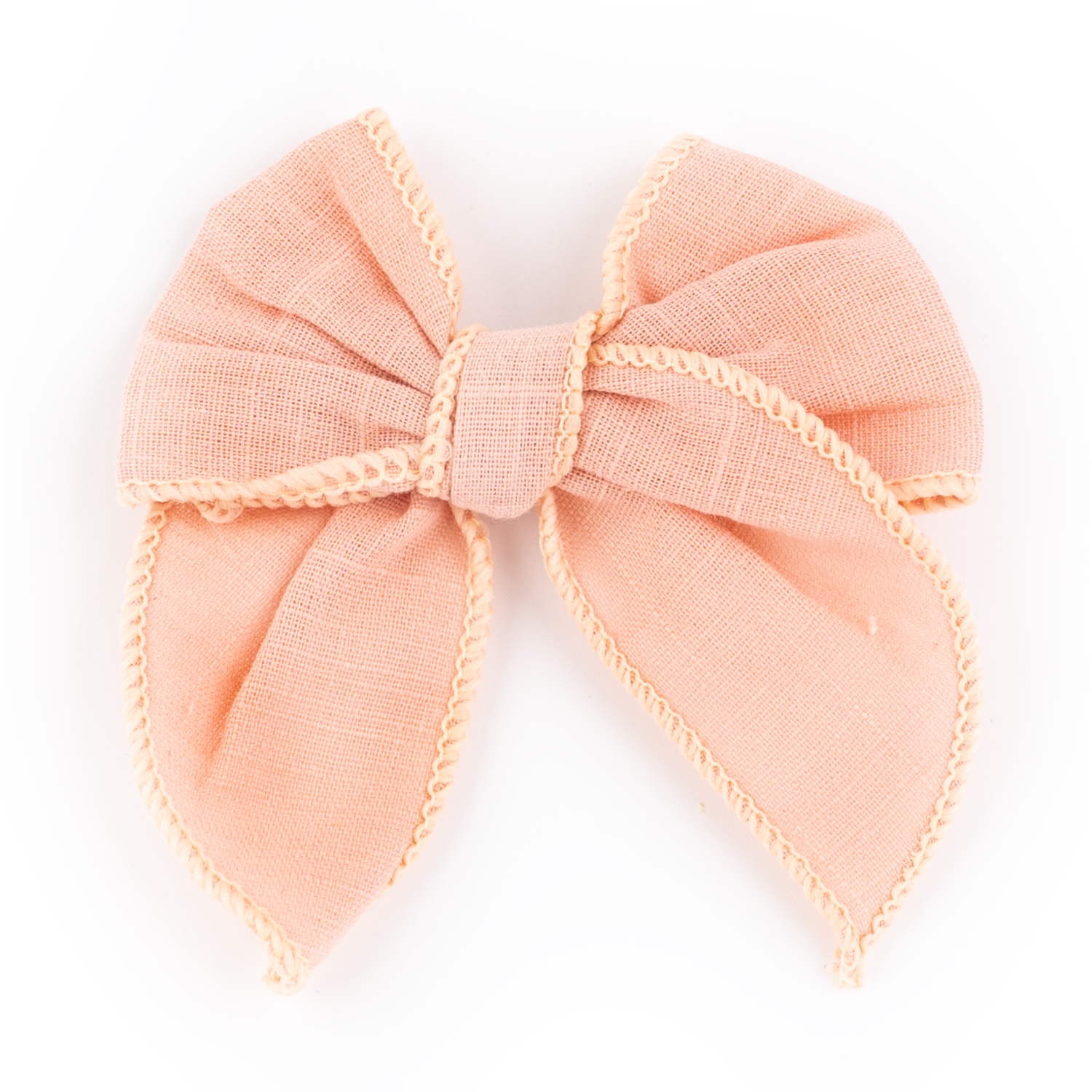 Busy Lizzie - Clip - Schleife - Leinenmix - Puderrosa