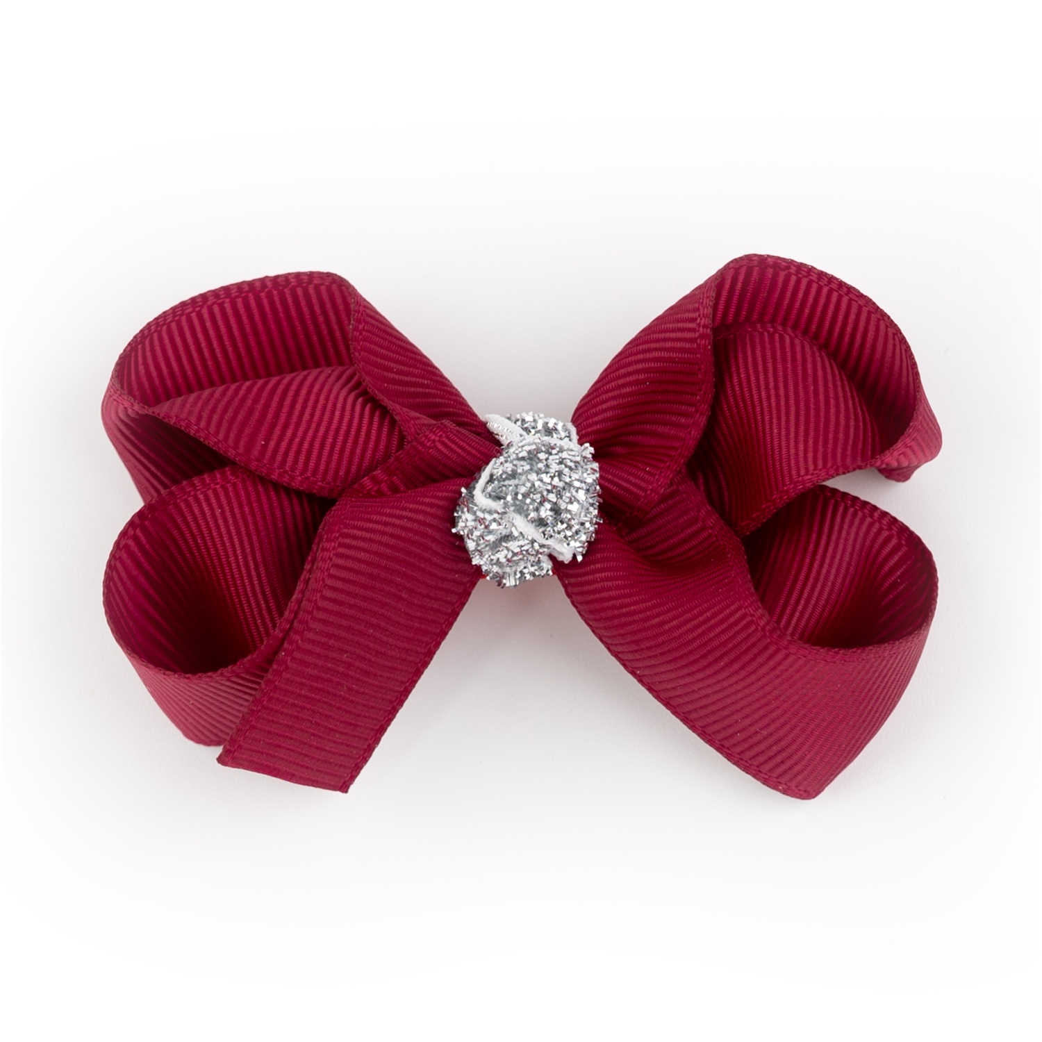 Busy Lizzie - Haarklammer - Schleife - Glitzer - Rot