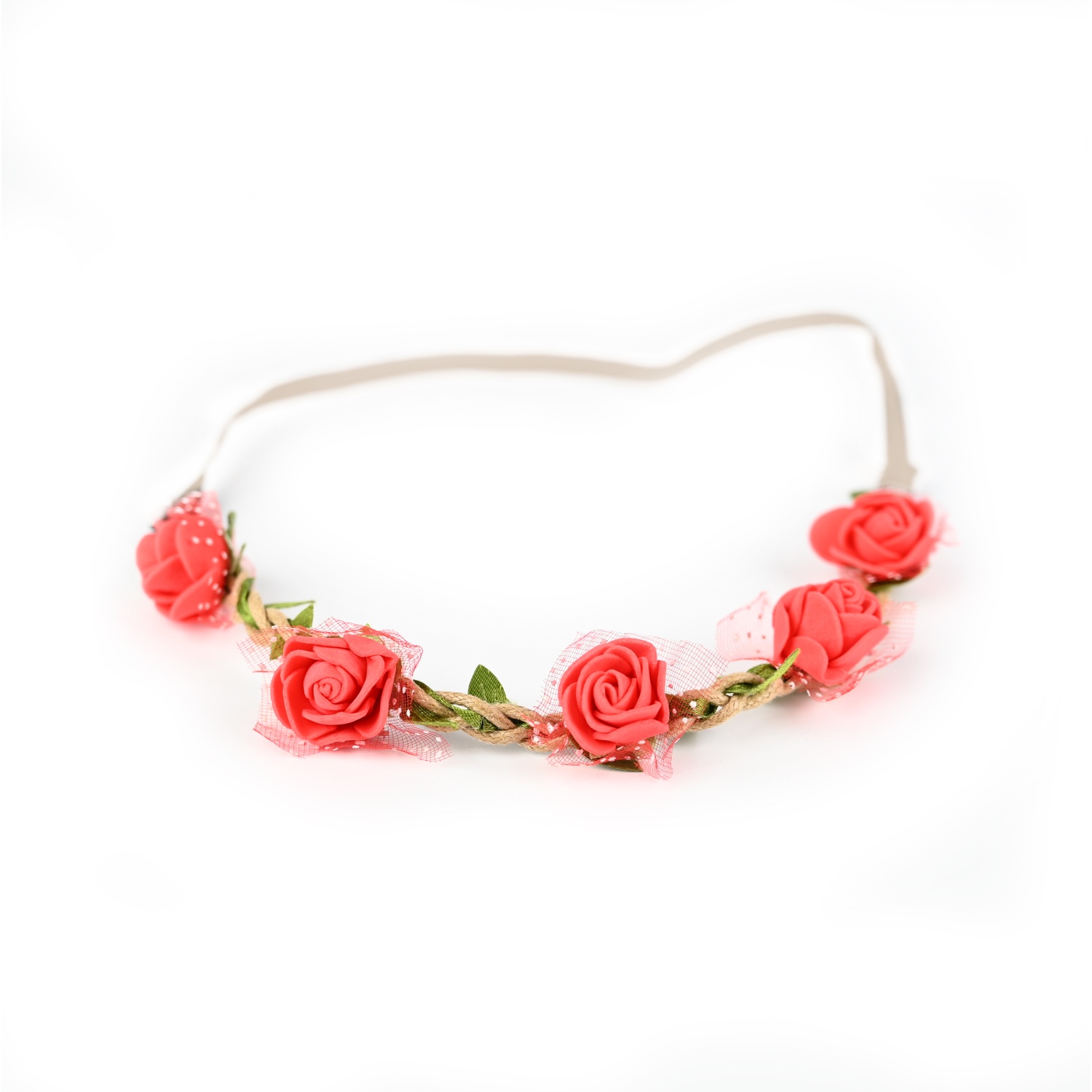 Busy Lizzie - Haarband - Rosen - Rot