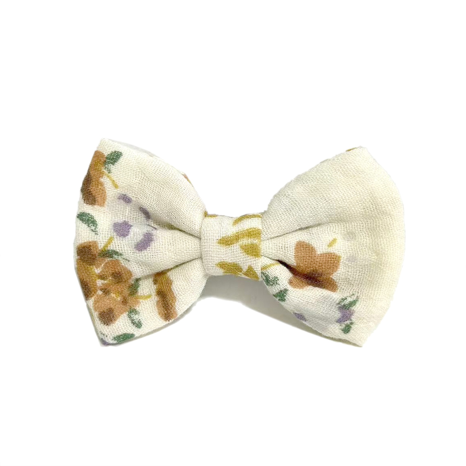 Busy Lizzie - Haarspange - Mini-Schleife - Leinen - Rosen