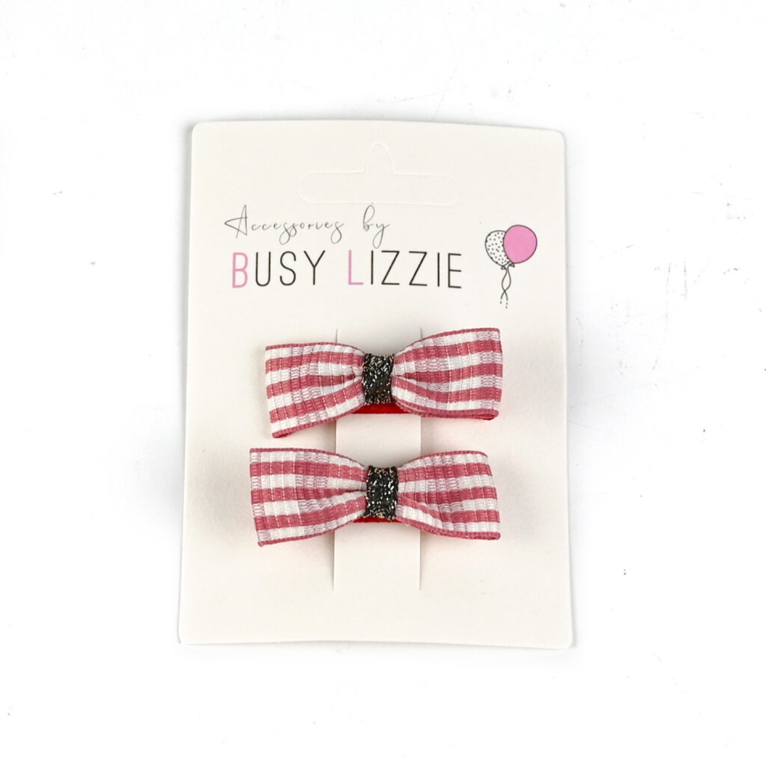 BSL301752 Busy Lizzie - Mini-Clips - Schleife - Rot – Bild 1