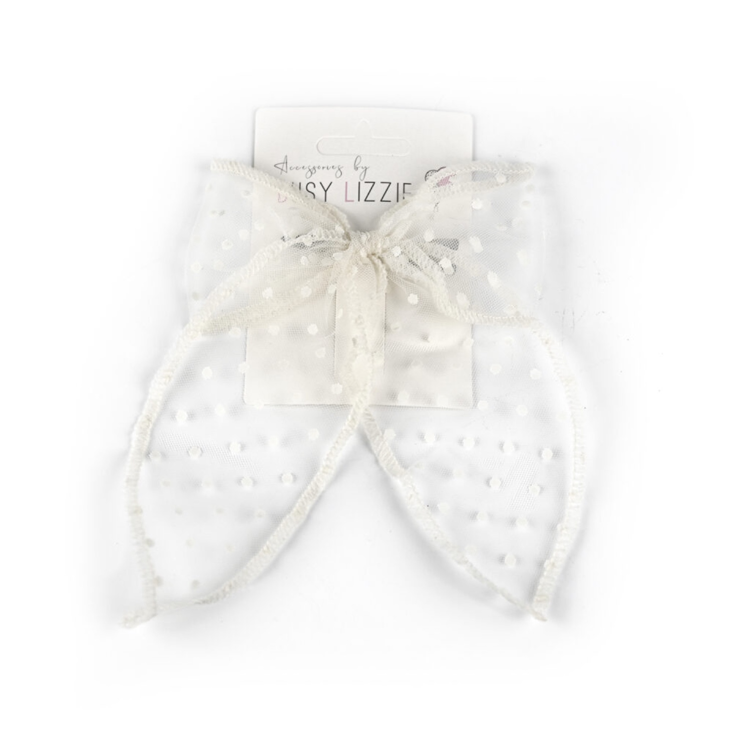 Busy Lizzie - Organza - Punkte - Mittel - Hellgelb