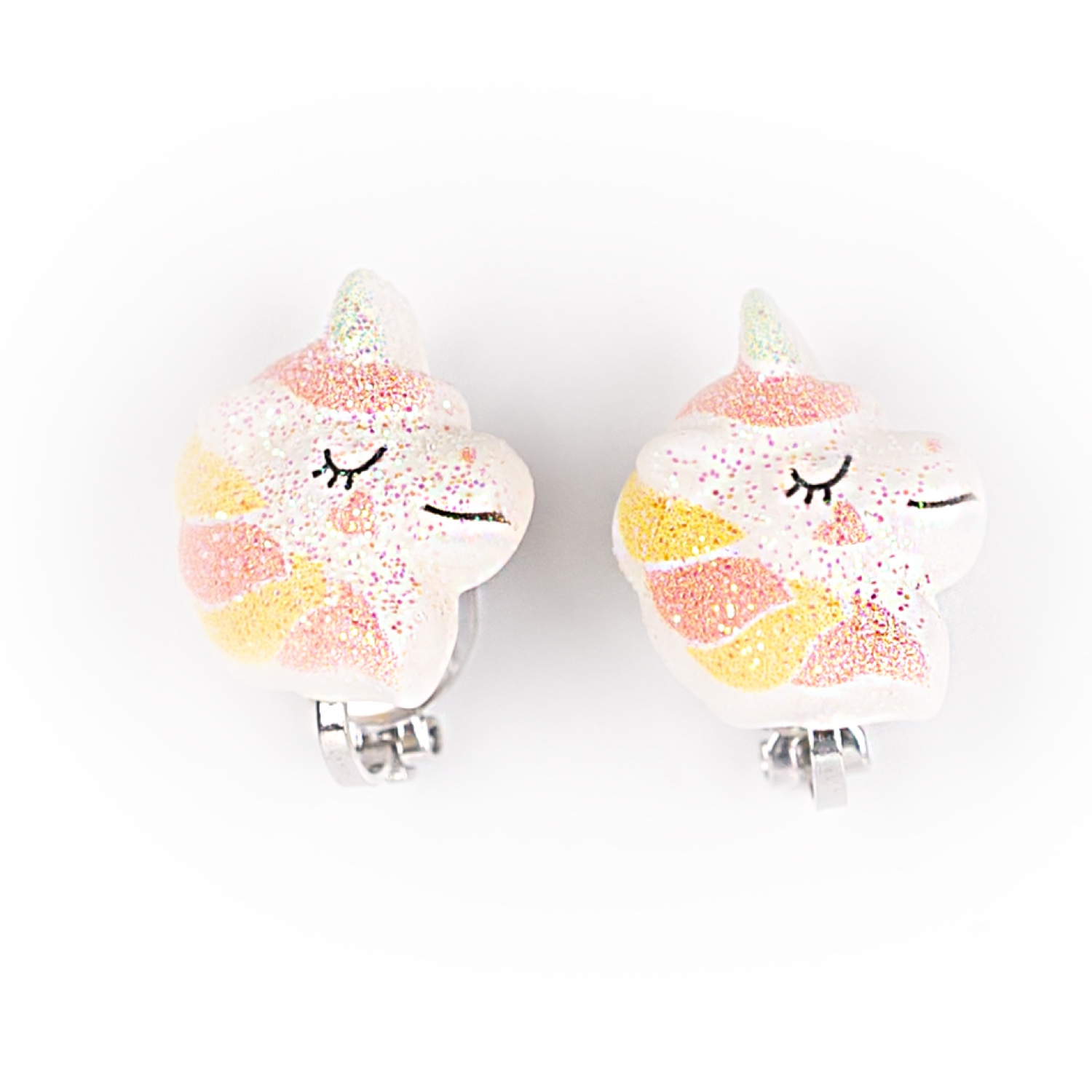 BSL400111 Busy Lizzie - Clip-Ohrringe - Einhorn – Bild 1