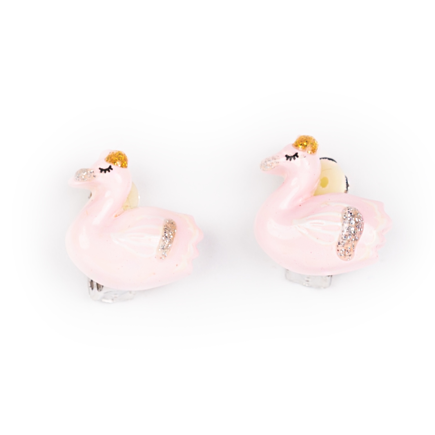 Busy Lizzie - Clip-Ohrringe - Schwan