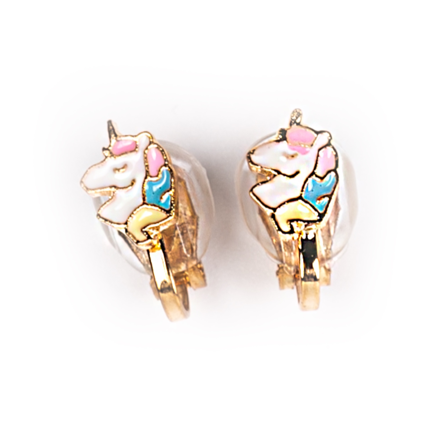 Busy Lizzie - Ohrclips - Einhörner