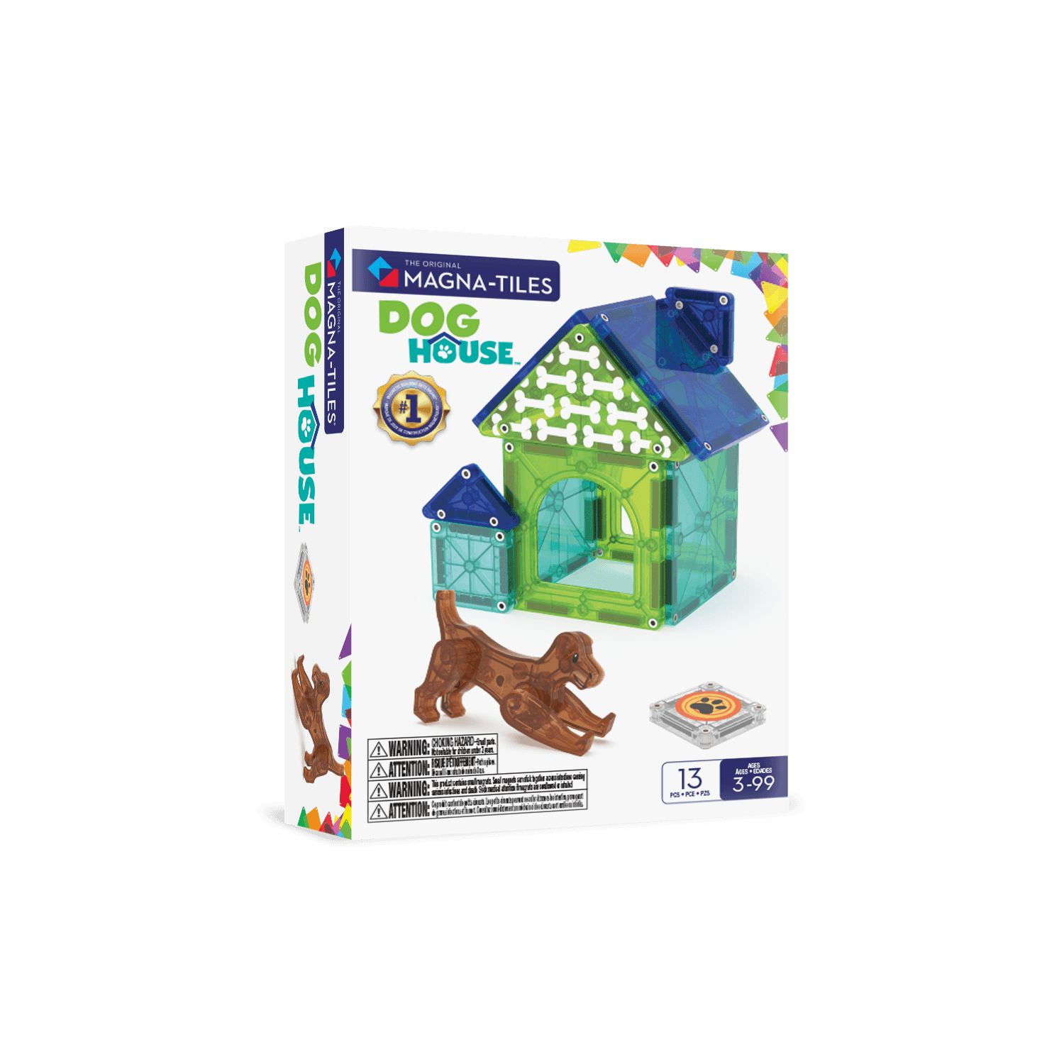 Magna-Tiles® Dog House - 13 Teile
