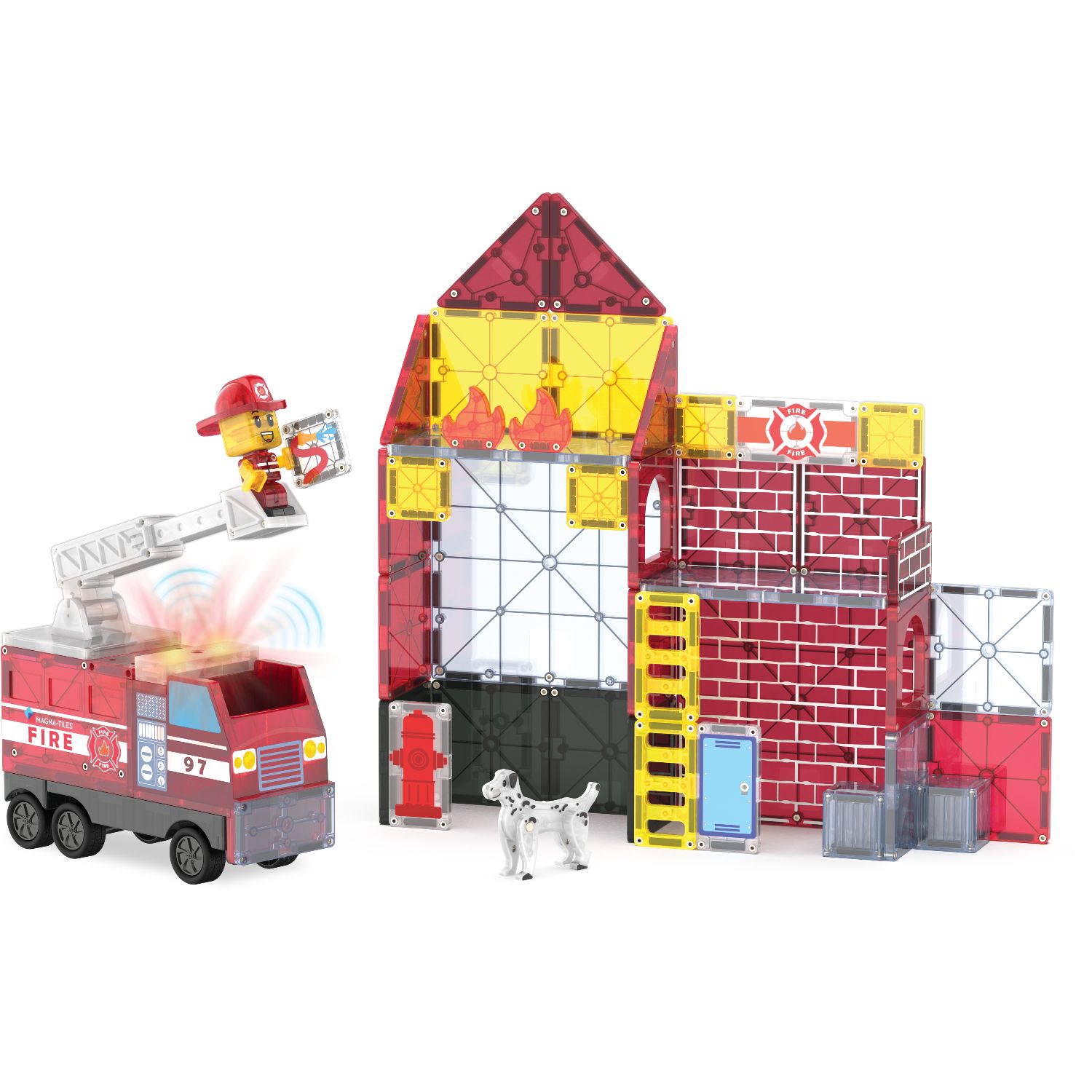 Magna-Tiles® Fire Station - 50 Teile – Bild 8