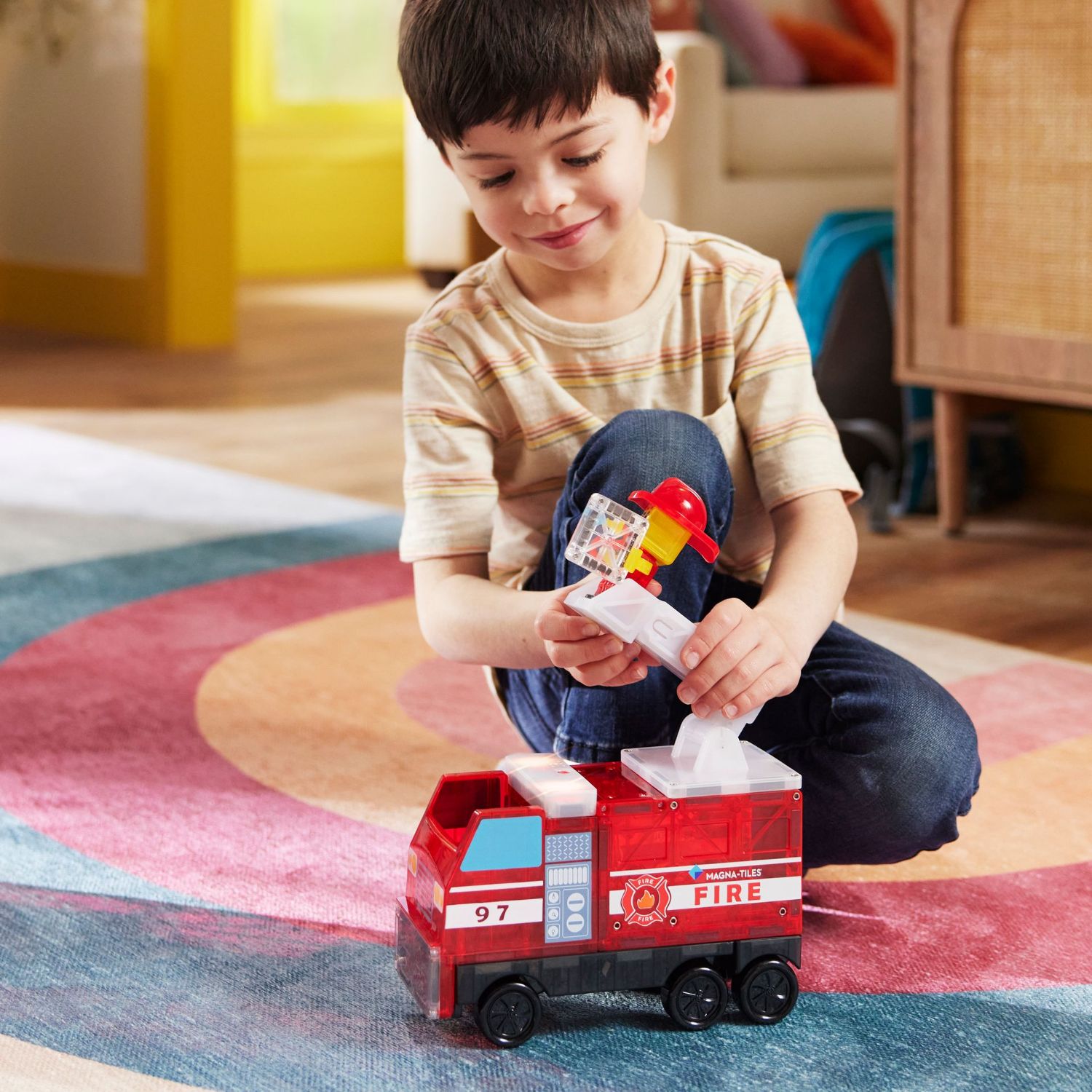 Magna-Tiles® Fire Station - 50 Teile – Bild 10