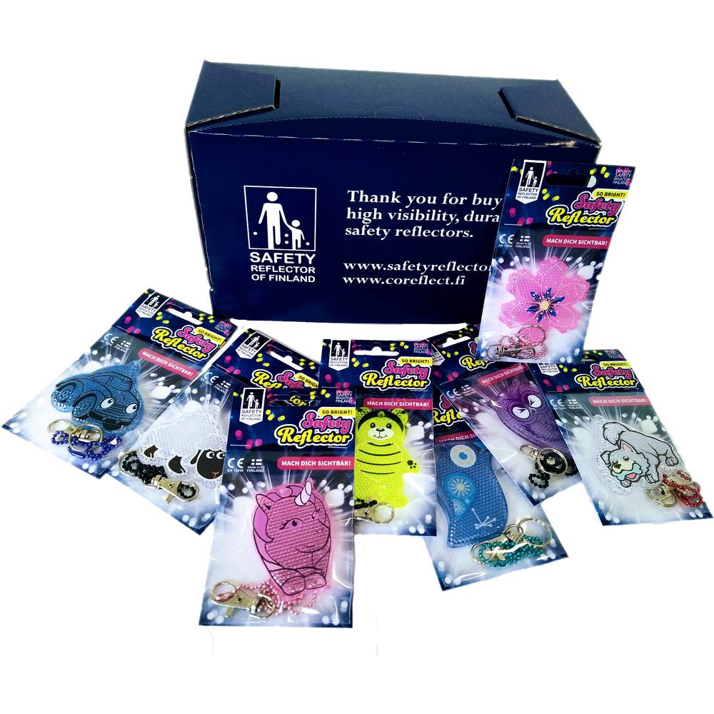 SAR-2005_001 Reflektoren-Set "Mix für Jungs & Mädchen" (VE 24) – Bild 1