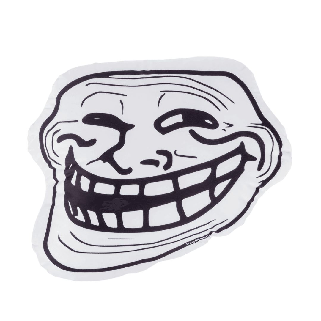 Kissen - Trollface