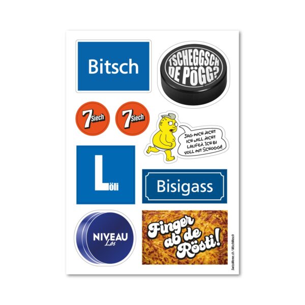 Stickerbogen - SwissMeme MischMasch