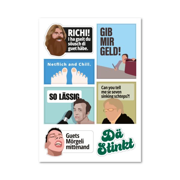 Stickerbogen - SwissMeme Meme 3