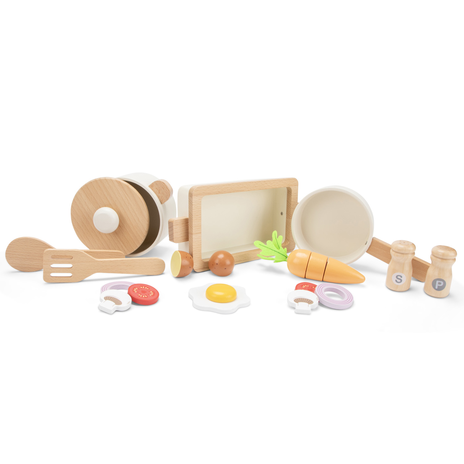 Holzpfannenset mit Auflaufform – Bild 5