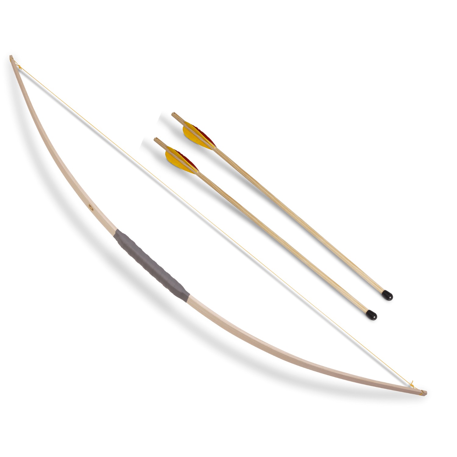 sal1250_1 Kinder-Sport-Bogen Esche 120cm +2x 1259 Pfeil Truthahnfedern – Bild 1