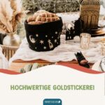 Ramadan Brotkorb schwarz – gold bestickt – Bild 4