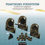 Ramadan Countdown Holz – schwarz – Bild 5