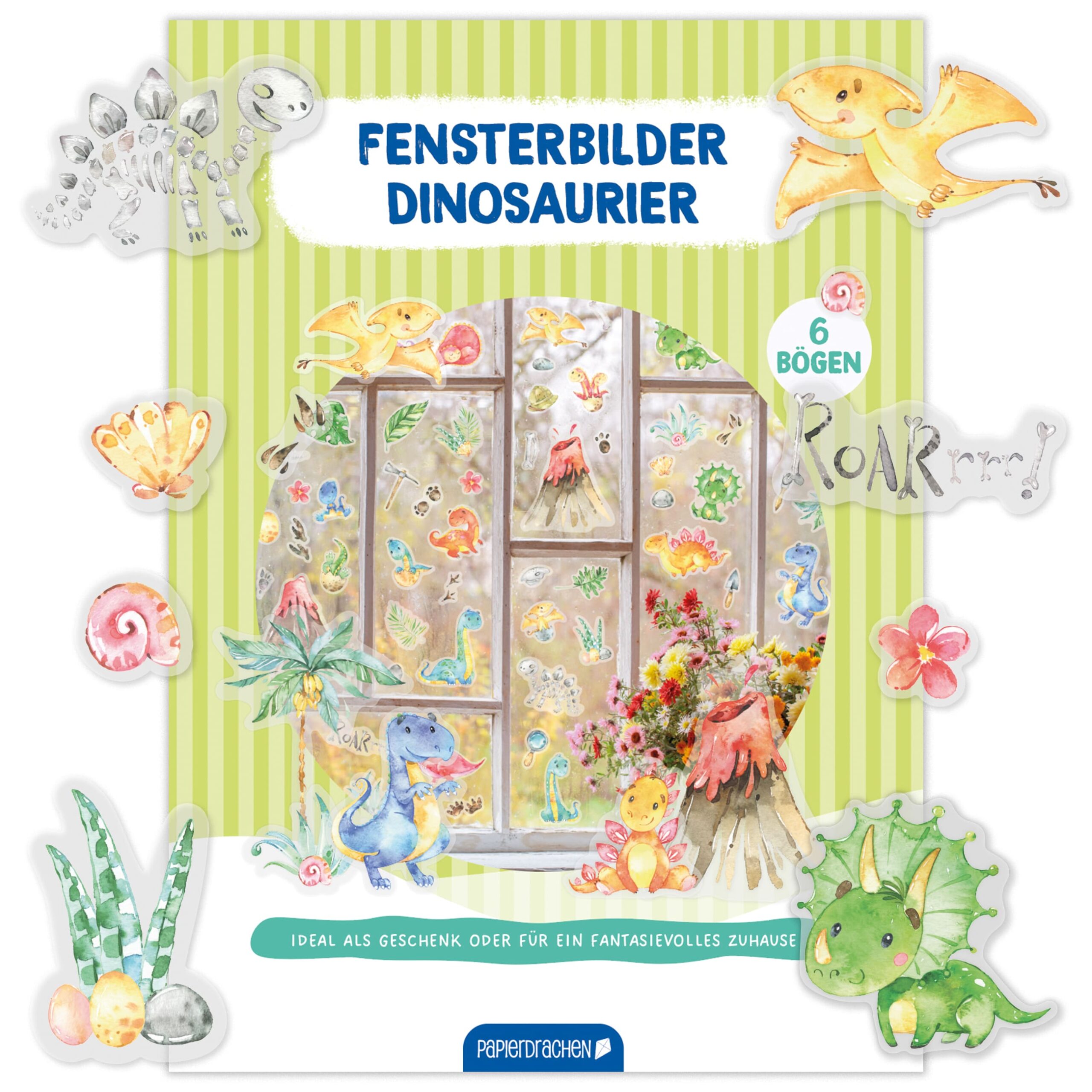 Fensteraufkleber Dinosaurier