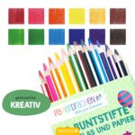 12 Buntstifte für Glas und Papier – Bild 5