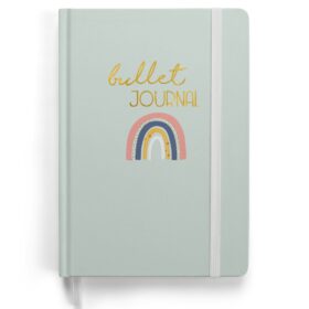 Bullet Journal – (Regenbogen) – Notizbuch A5 gepunktet