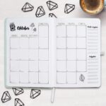 Bullet Journal – (Regenbogen) – Notizbuch A5 gepunktet