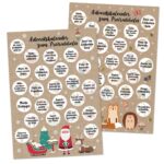 Adventskalender zum Freirubbeln – Weihnachtsaufgaben für Kinder