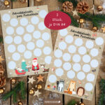 Adventskalender zum Freirubbeln – Weihnachtsaufgaben für Kinder