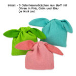 Oster Stoffsäckchen Jute  -  Bunt