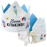 Krone bestickt Kitakind