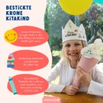 Krone bestickt Kitakind
