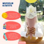 2 Kitatüten Musselin Rosa und Gelb mit Holzanhänger