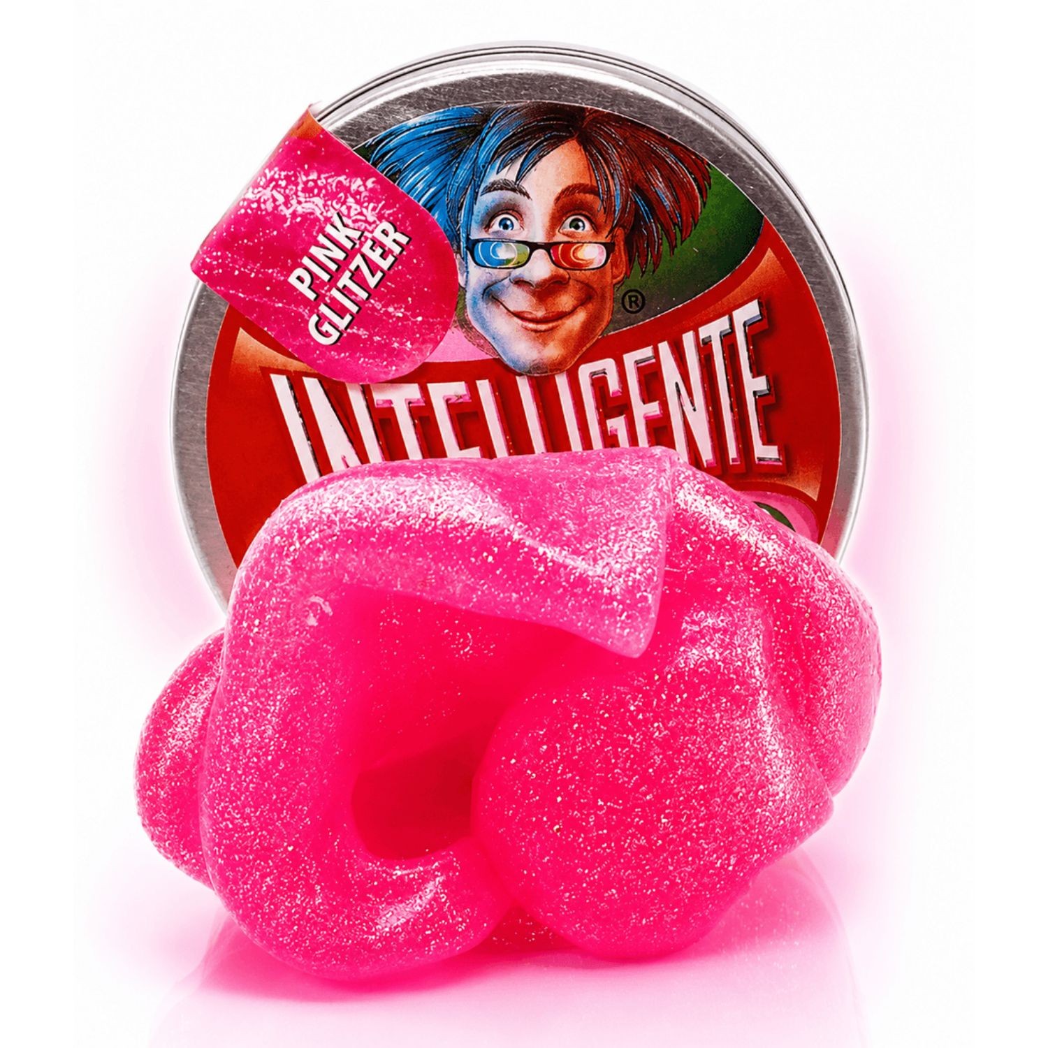 Intelligente Knete Kleine Dose Pink Glitzer Intelligente Knete Kleine Dose Pink Glitzer