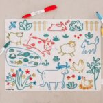 Scribble Mat "Auf dem Bauernhof" - 4 Farben