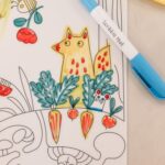 Scribble Mat "Im Garten" - 4 Farben