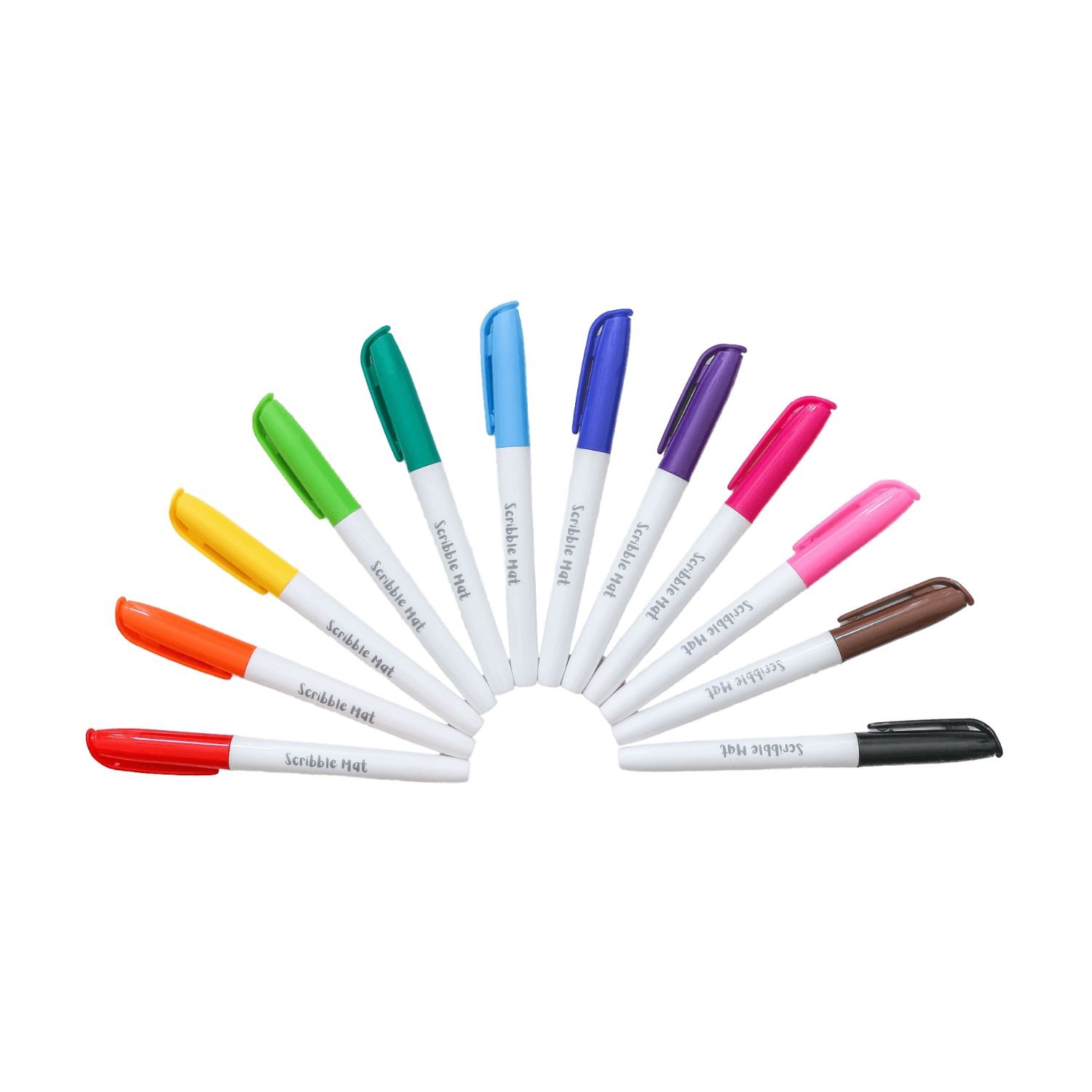 Etui mit 12 Filzstiften für die Scribble Mat