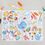Scribble Mat "Die Jahreszeiten" - 6 Farben