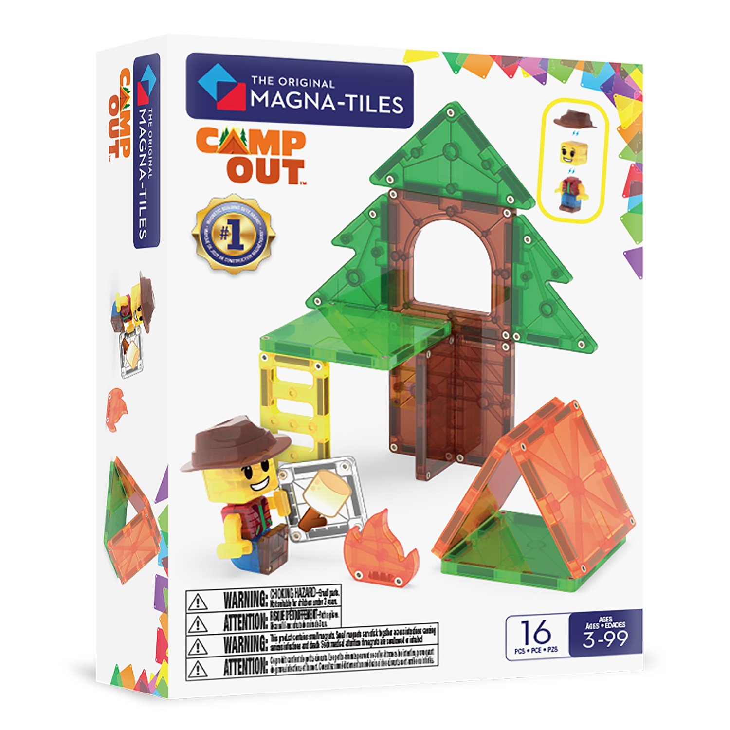 MAGNA-TILES® Camp Out 16-teilig: Magnetischer Bauspass für Abenteurer