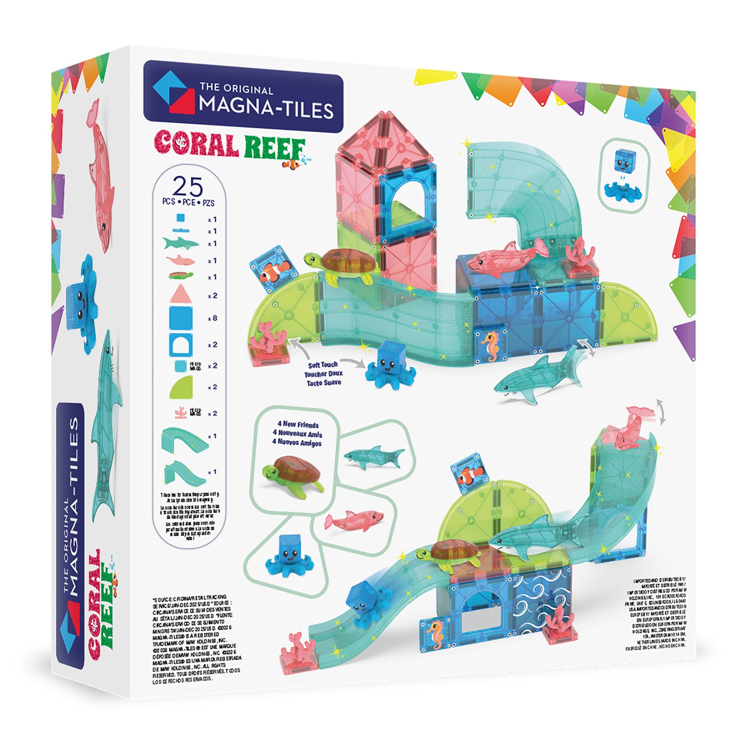 MAGNA-TILES® Coral Reef 25-teilig: Kreativer Unterwasserspass