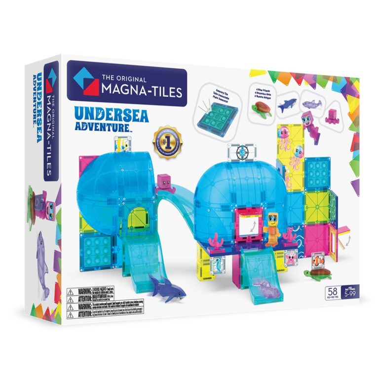 MAGNA-TILES® Undersea Adventure 58-teilig: Magnetischer Bauspass
