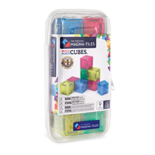 MAGNA-TILES&reg; microMAGS Cubes 9-teilig: Magnetischer Bauspass