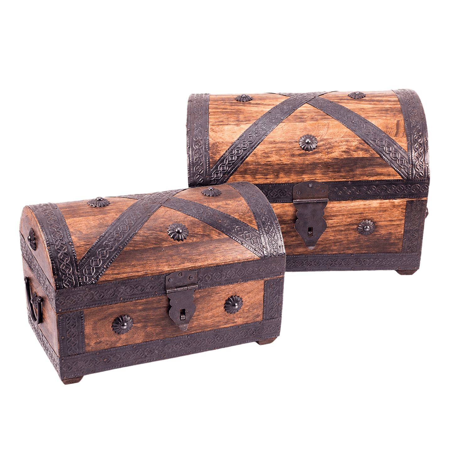 Schatztruhenset 2er (2 Truhen) ca. 26x18x17cm Schatztruhenset 2er (2 Truhen) ca. 26x18x17cm