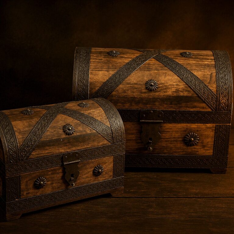 Schatztruhenset 2er (2 Truhen) ca. 26x18x17cm